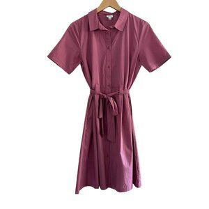 JDY Womens Mauve Pink Dress Short Sleeve Shirt Dress Size Small 36
